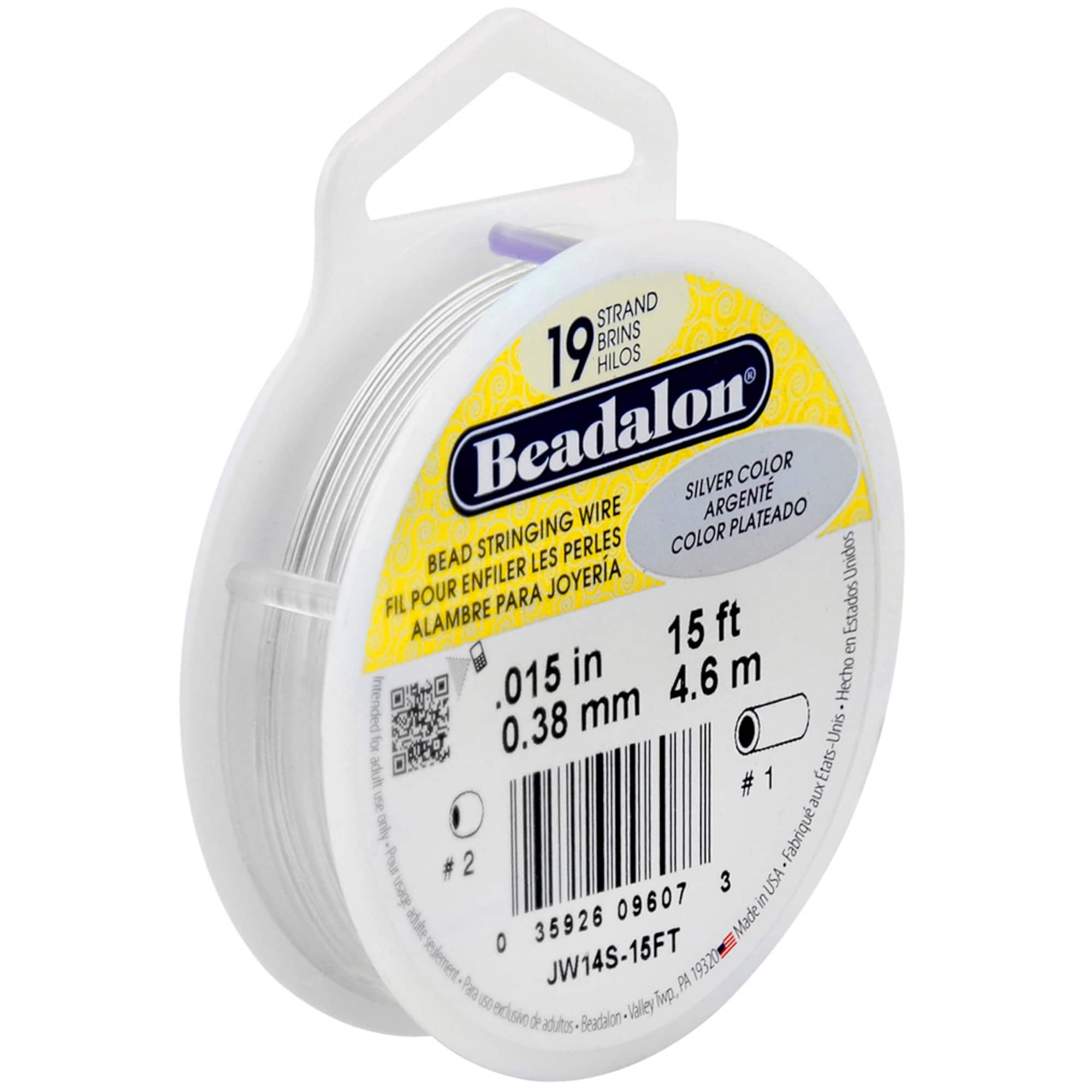 Beadalon® 19 Strand Bead Stringing Wire, Silver